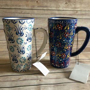 decor art Hand made Turkish ceramic mug